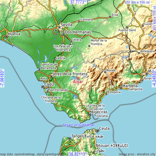 Topographic map of Algar