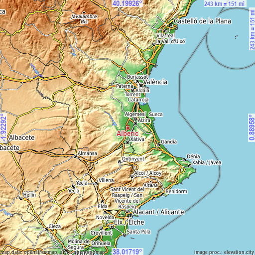 Topographic map of Alberic