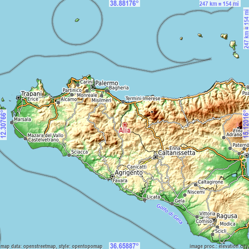 Topographic map of Alia