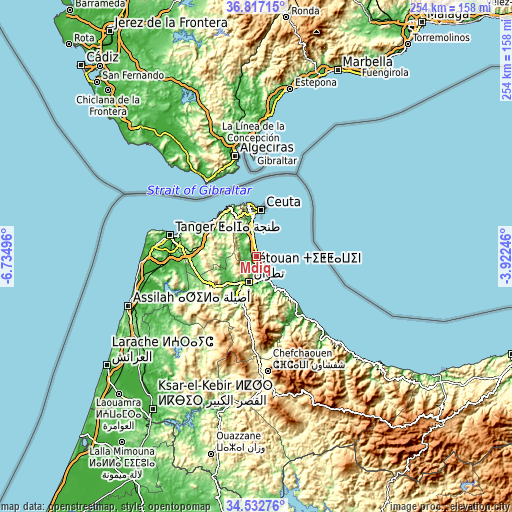 Topographic map of Mdiq