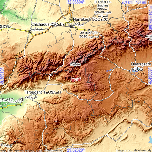 Topographic map of Iguidi