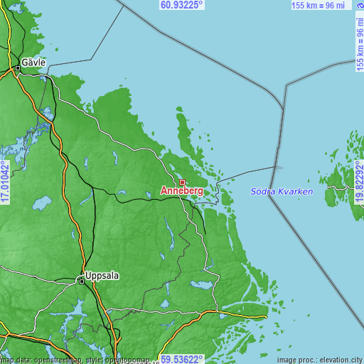 Topographic map of Anneberg