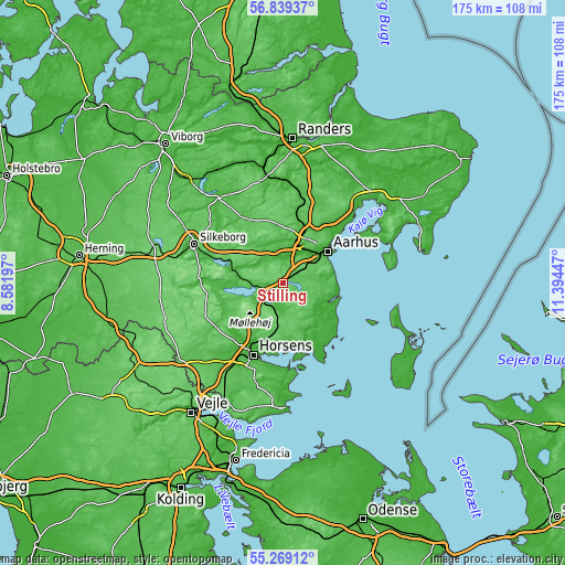 Topographic map of Stilling