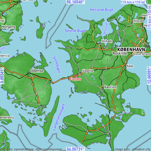 Topographic map of Forlev