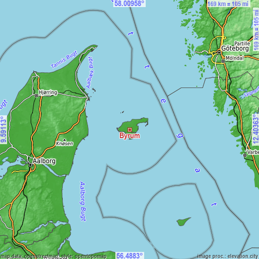 Topographic map of Byrum