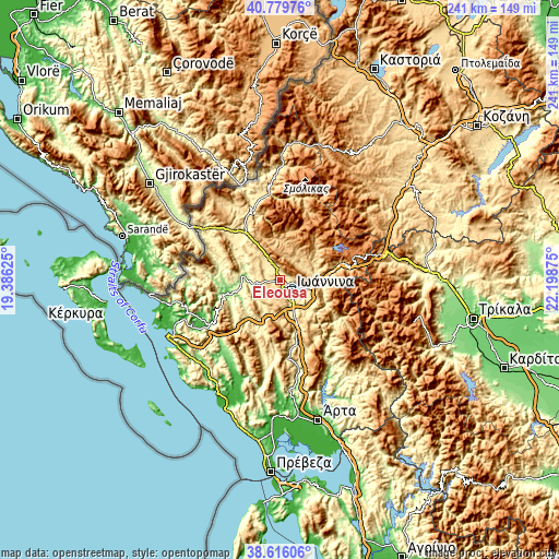 Topographic map of Eleoúsa