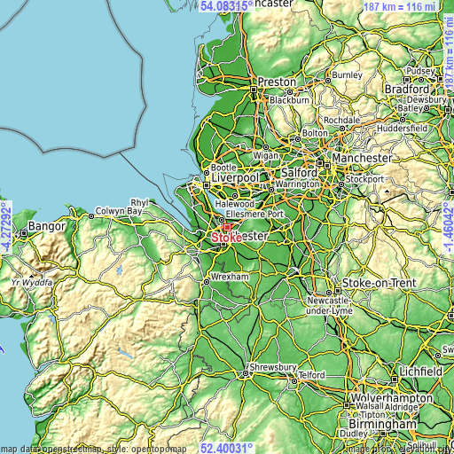 Topographic map of Stoke