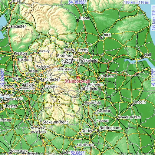 Topographic map of Stainborough