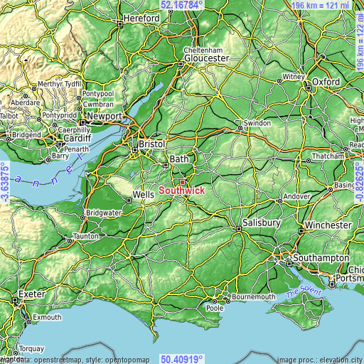 Topographic map of Southwick