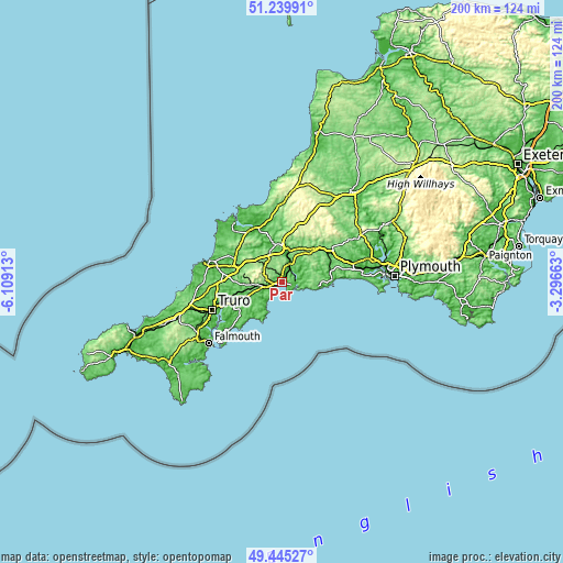 Topographic map of Par