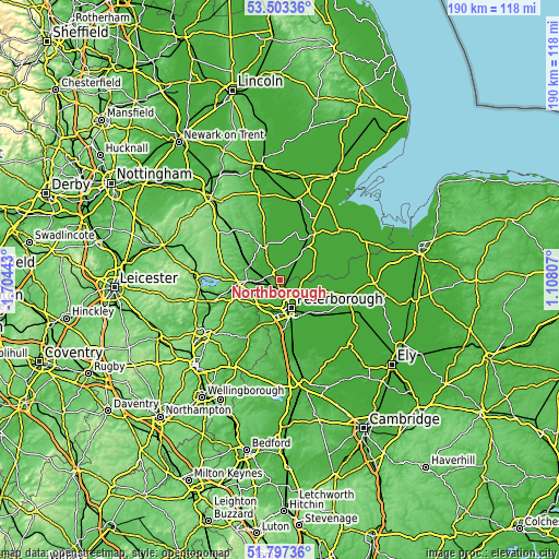 Topographic map of Northborough