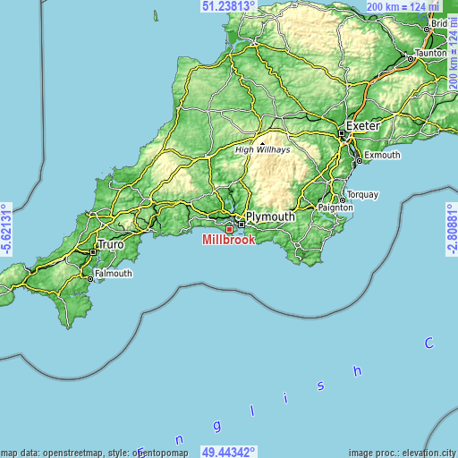 Topographic map of Millbrook