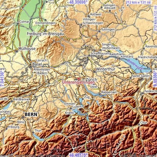 Topographic map of Unterengstringen
