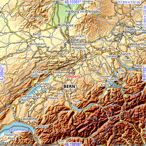 Topographic map of Seeberg