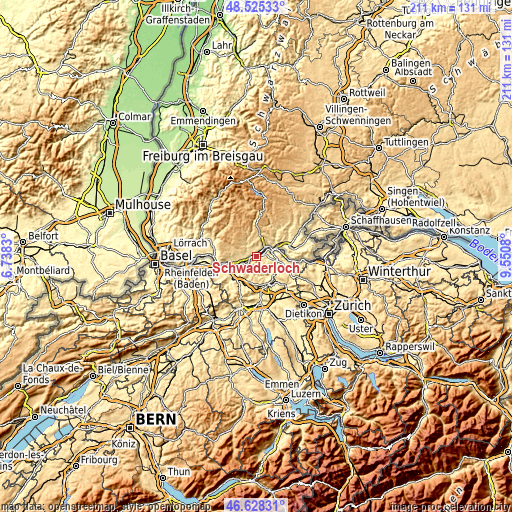 Topographic map of Schwaderloch