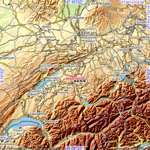 Topographic map of Jegenstorf