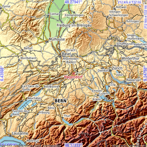 Topographic map of Hägendorf