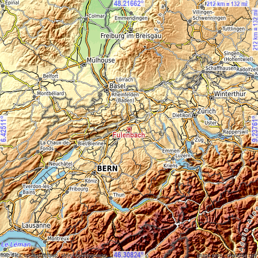 Topographic map of Fulenbach