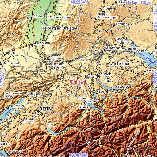 Topographic map of Egliswil