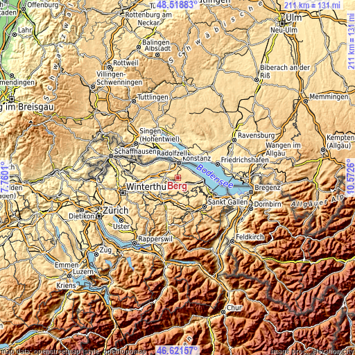 Topographic map of Berg