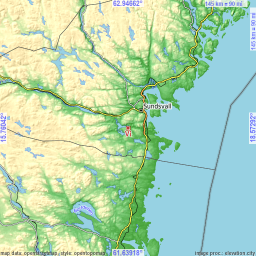 Topographic map of Vi