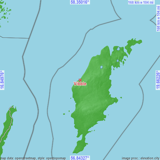 Topographic map of Vibble