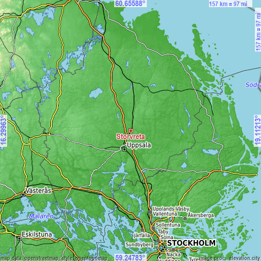 Topographic map of Storvreta