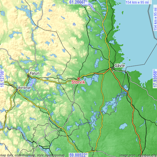 Topographic map of Storvik