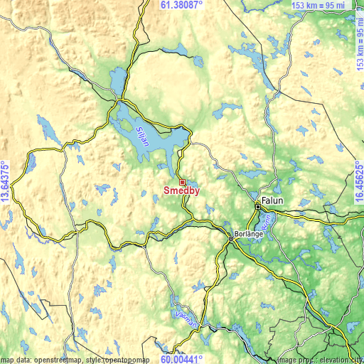 Topographic map of Smedby