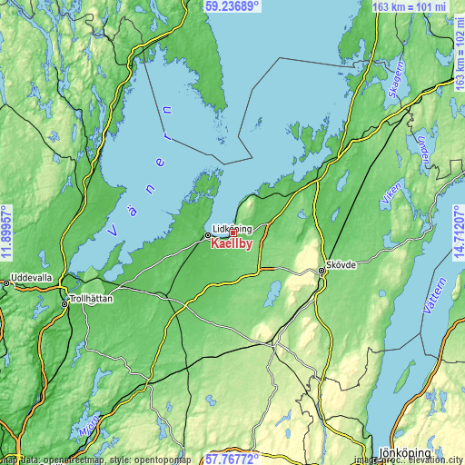 Topographic map of Källby