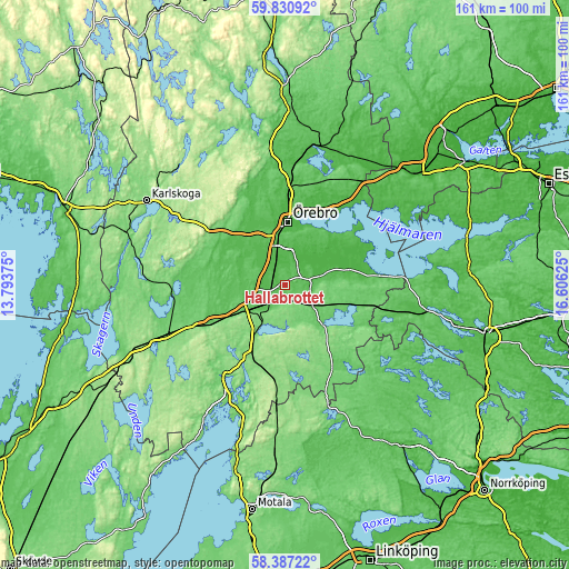 Topographic map of Hällabrottet