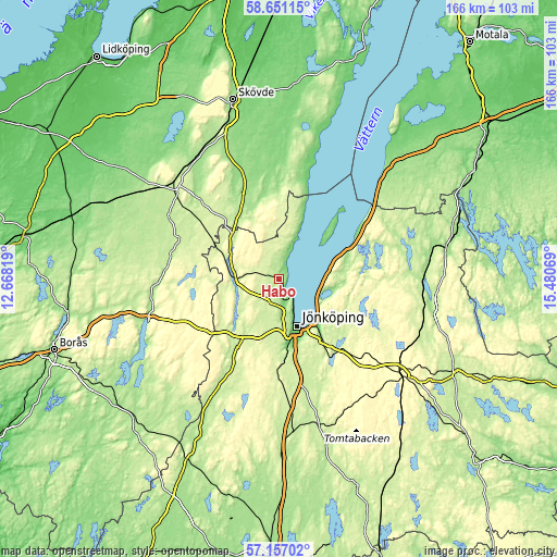 Topographic map of Habo