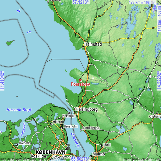 Topographic map of Förslöv