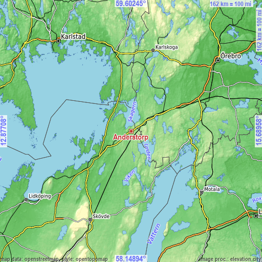 Topographic map of Anderstorp