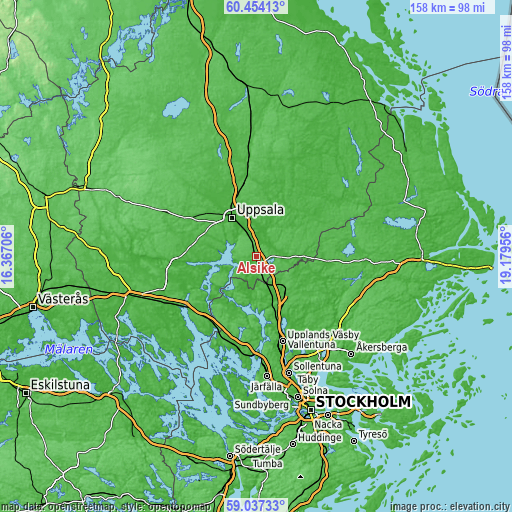 Topographic map of Alsike