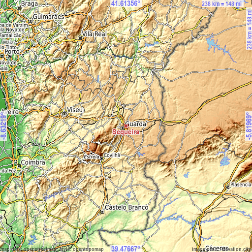 Topographic map of Sequeira