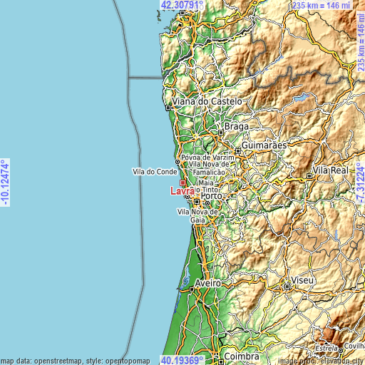 Topographic map of Lavra