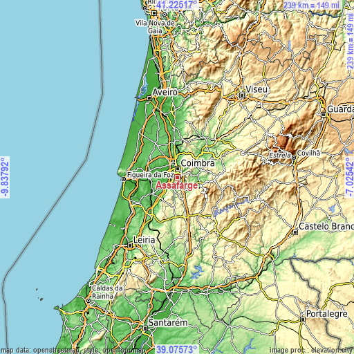 Topographic map of Assafarge