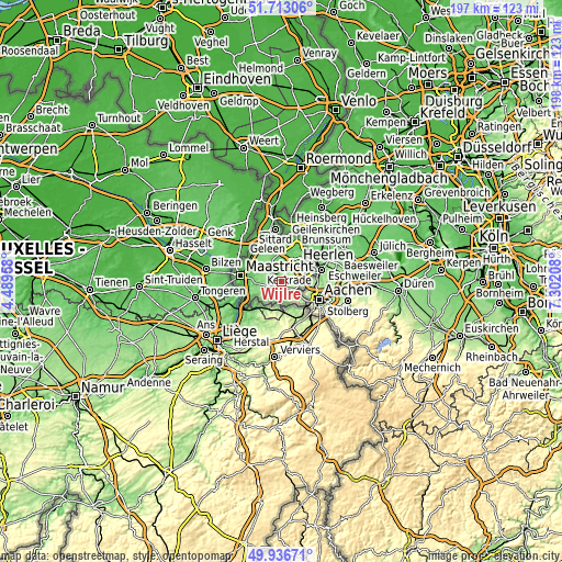 Topographic map of Wijlre