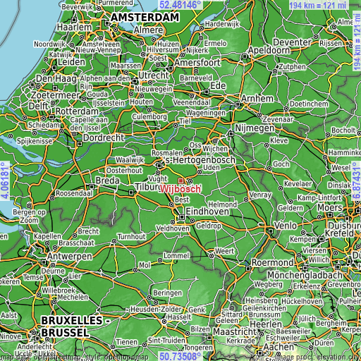 Topographic map of Wijbosch