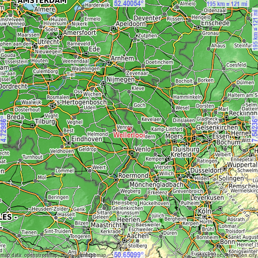 Topographic map of Wellerlooi