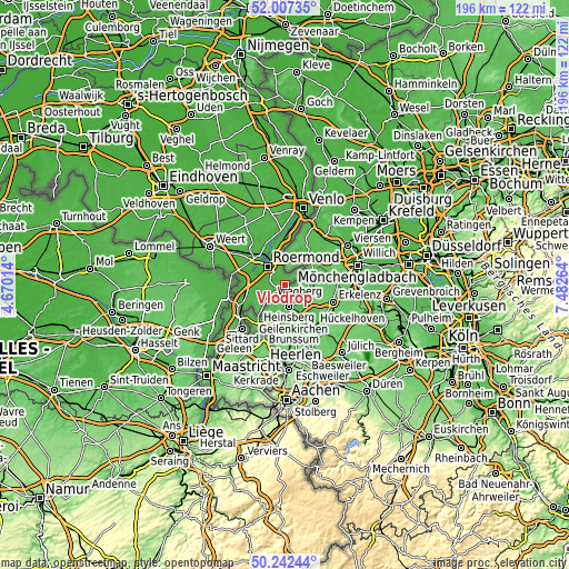 Topographic map of Vlodrop