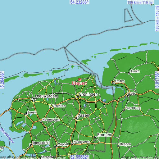 Topographic map of Usquert