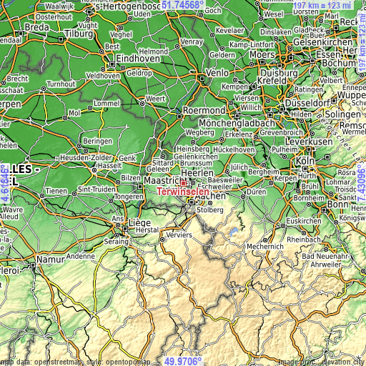 Topographic map of Terwinselen