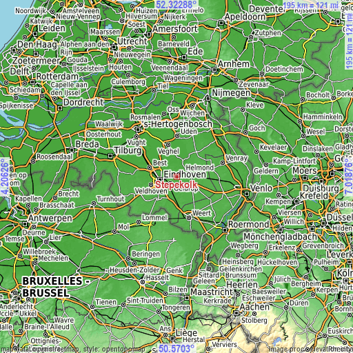 Topographic map of Stepekolk