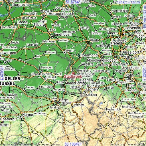 Topographic map of Stadbroek