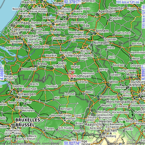 Topographic map of Son