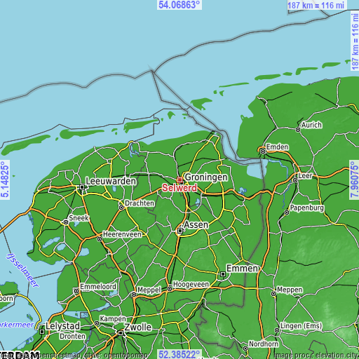 Topographic map of Selwerd