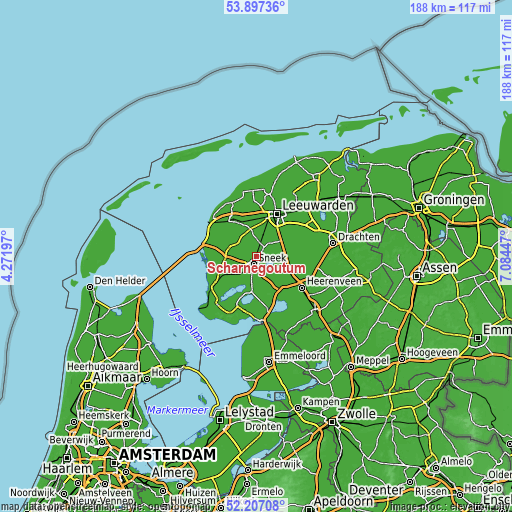 Topographic map of Scharnegoutum