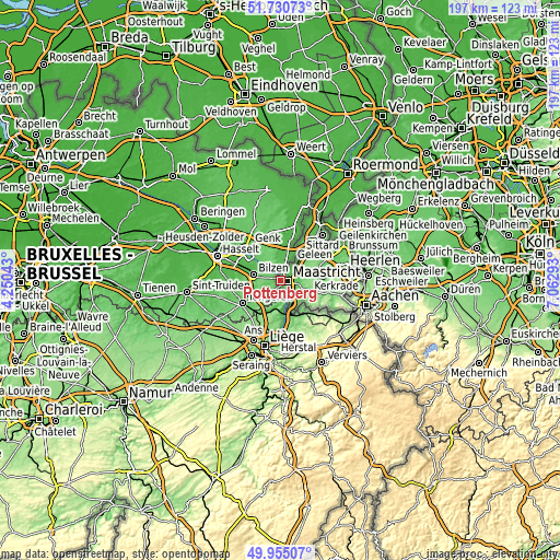 Topographic map of Pottenberg